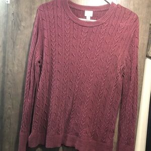 Burgundy sweater